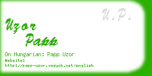 uzor papp business card